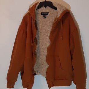 Explorer Outer Wear Hooded Zip Front Jacket.